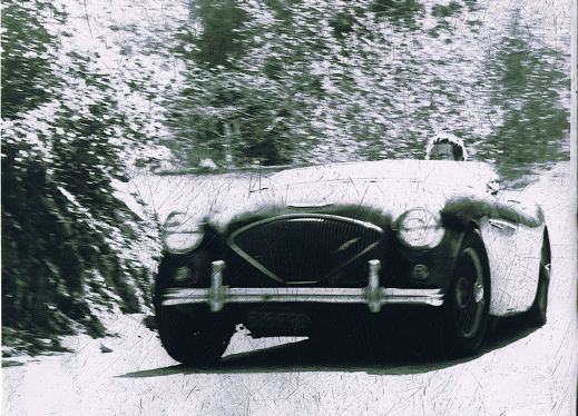 Me in my 1955 Austin-Healey 104, in 1975, Topanga Canyon.  I wish I still had it...