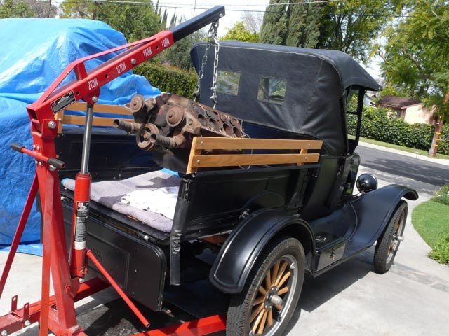 Flathead V8 in the Model T