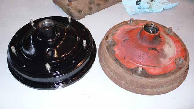 1939 Ford V8 Pickup hubs and brake drums