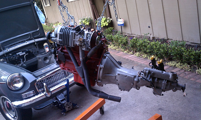 Supercharged MGB Engine