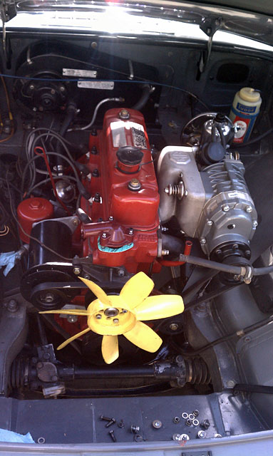 Supercharged MGB Engine