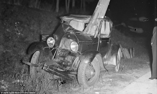 The driver of this car was unlikely to have survived this collision. The wreck is wrapped entirely around a tree, which sits in the driver's position
