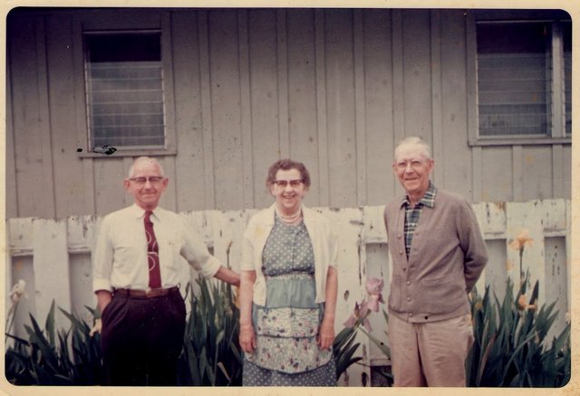 1963, aged 79, with sister Clara and brother Julius. Died 1968 in San Francisco