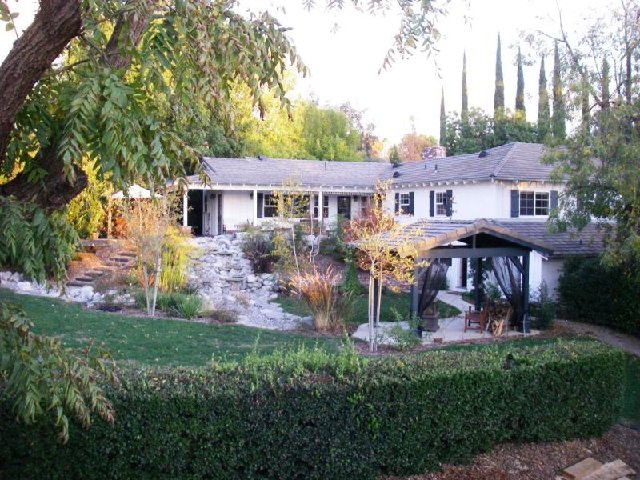 Looking back at the house