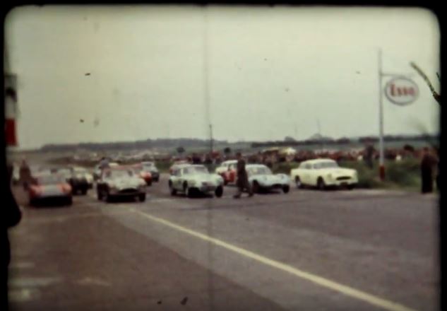 Snetterton GT race with the V8 Warwick in pole position.  Winner of the Bardahl trophy for saloon cars.  Driven by Colin father.