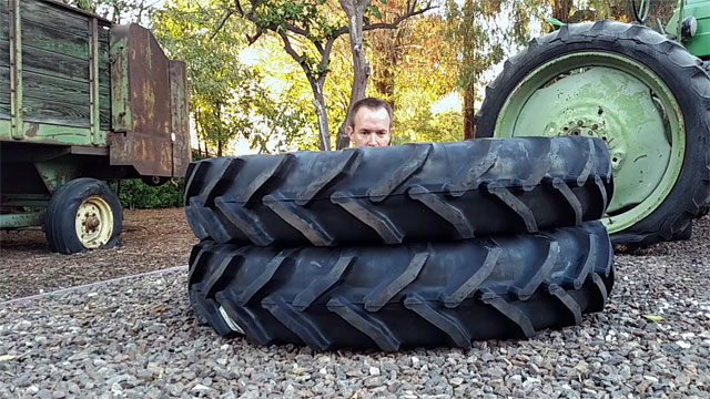 Sitting in tires is my pastime.