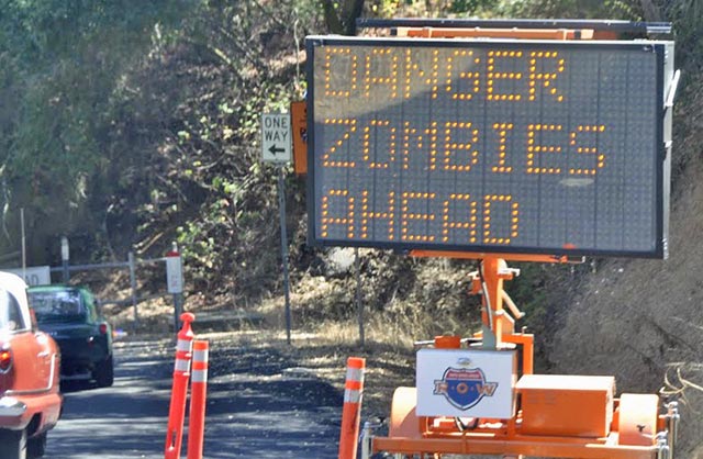 Hopefully we won’t have to look out for zombies this year.